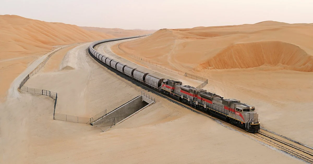 Etihad Rail freight train