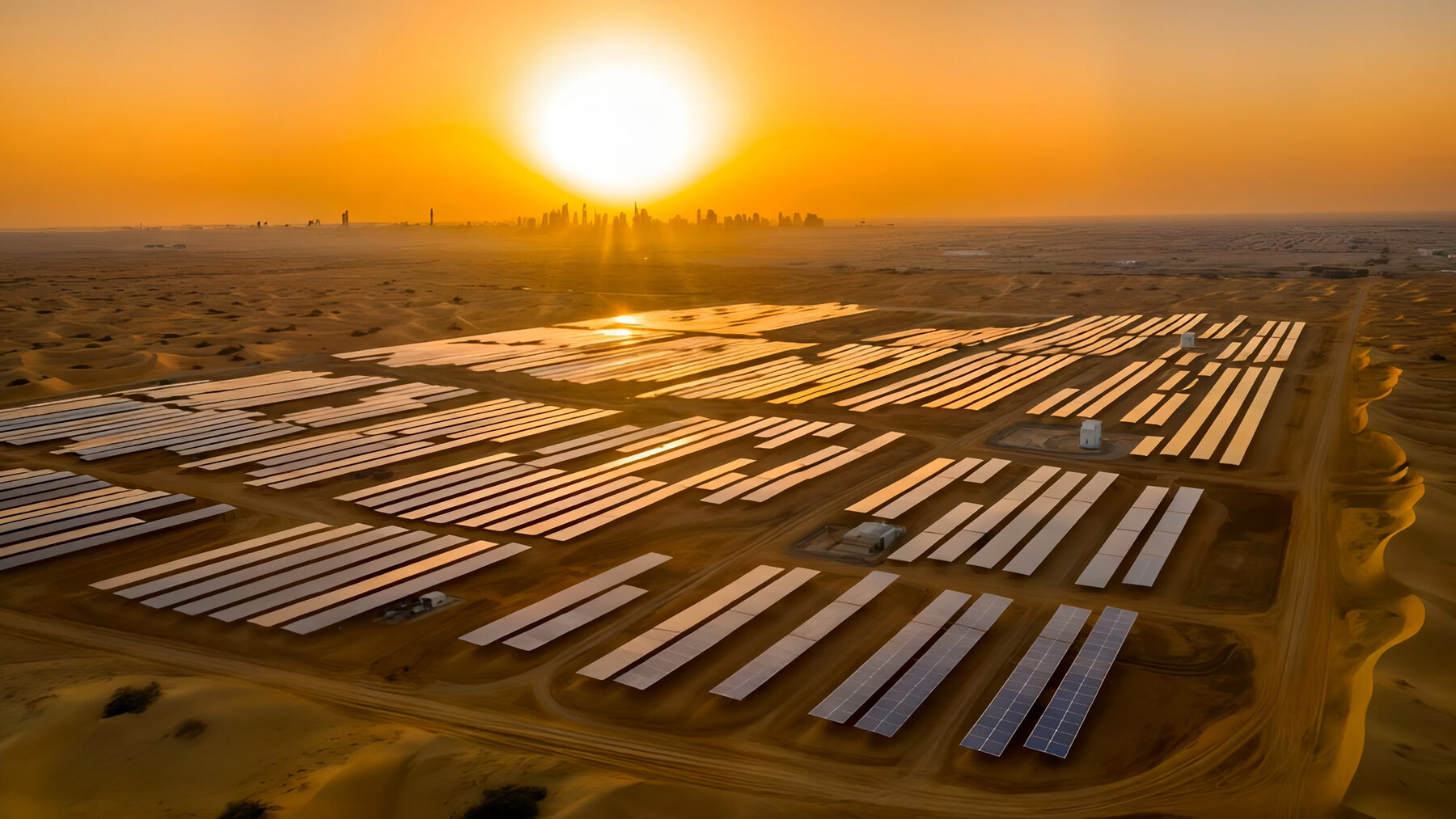 Solar array in the desert
